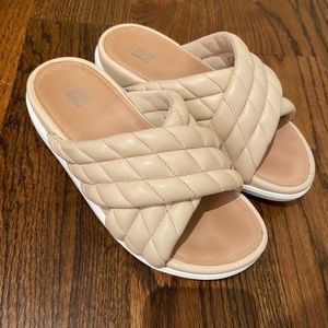 Fit flop Fitflop Cream slides size 7